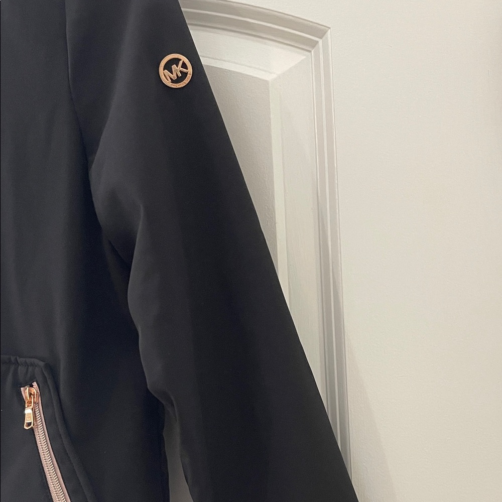 MICHAEL Michael Kors Kids Black Jacket with Pink Accents - Picture 8 of 10